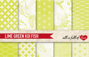 Lime Green Koi Backgrounds