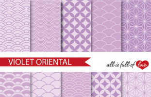 Violet Oriental Background