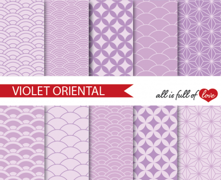 Violet Oriental Background