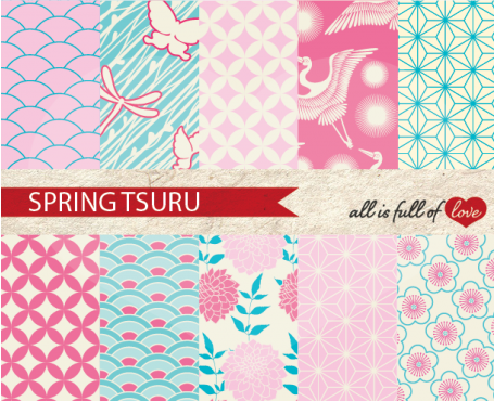 Spring Tsuru Backgrounds