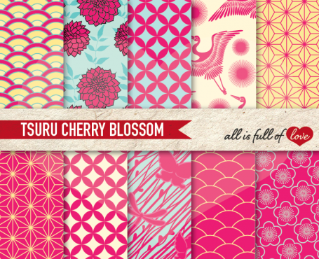 Tsuru Cherry Blossom Backgrounds