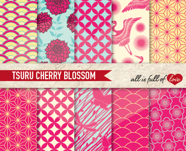 Download Tsuru Cherry Blossom Backgrounds 