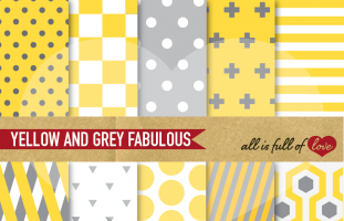 Yellow & Grey Tsuru Backgrounds