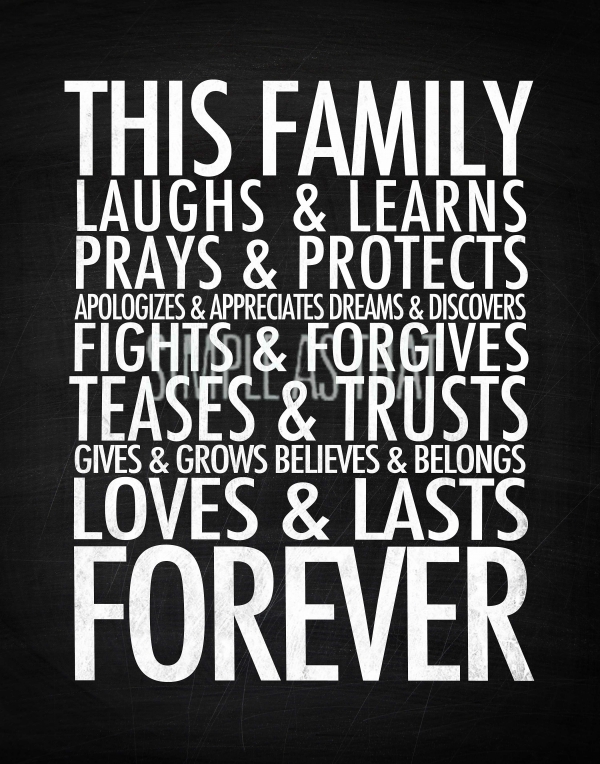 Download Family Forever Print Large 