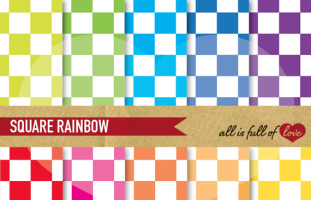 Square Rainbow Backgrounds