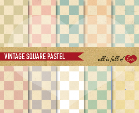 Vintage Square Pastel Backgrounds