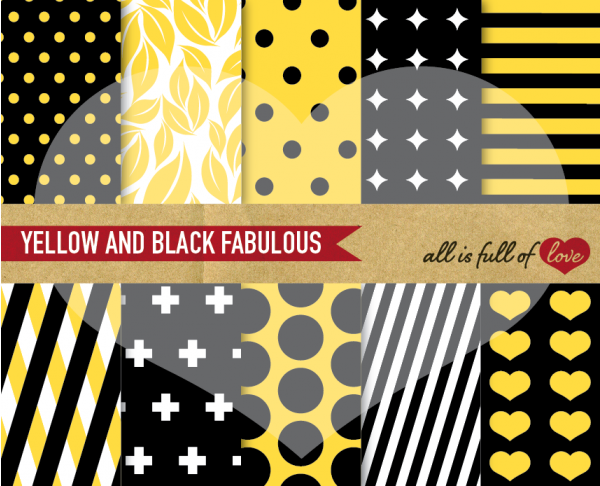 Download Yellow & Black Fabulous Backgrounds 