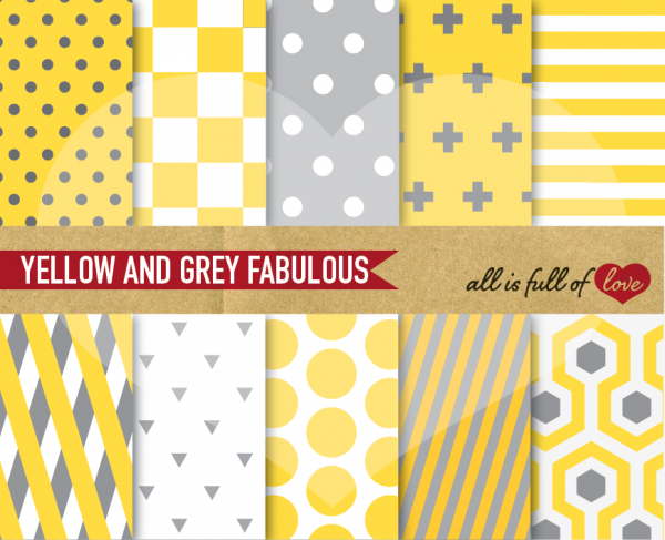 Download Yellow & Grey Fabulous Bakcgrounds 