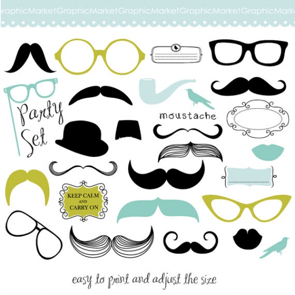 Download Mustache Party Set II 