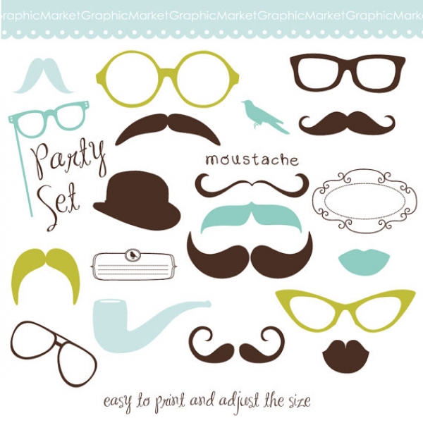 Download Mustache Party Set III 