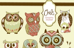 Owls Clip Art II