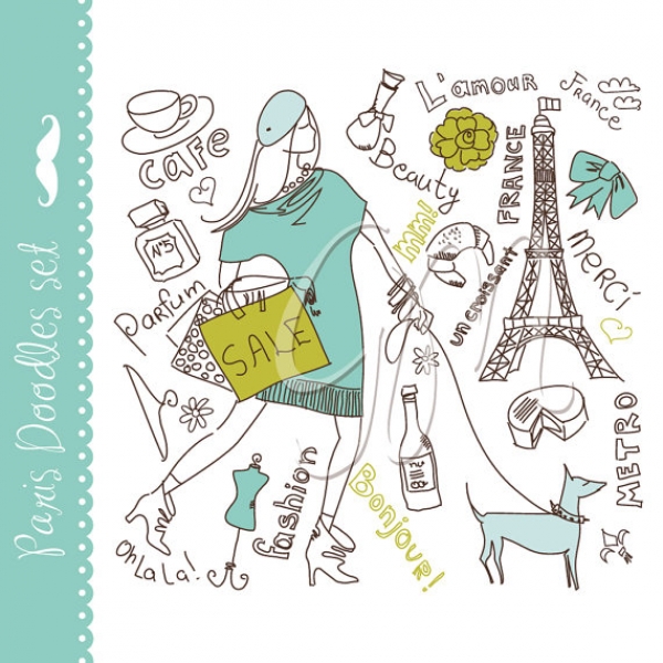 Download Paris Clip Art & Paper Set 