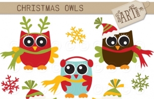 Christmas Owls