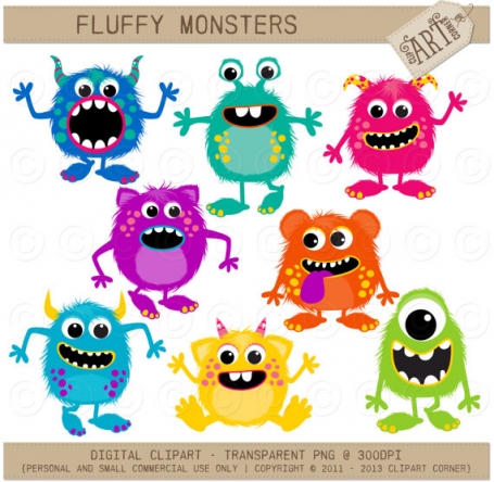 Fluffy, Fuzzy, Cuddly Monsters