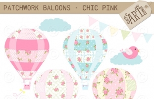 Shabby Chic Patchwork Hot AIr