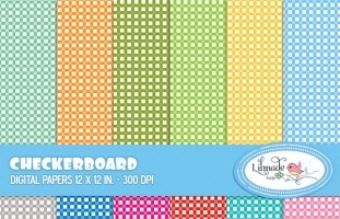 Checkerboard Digital Papers