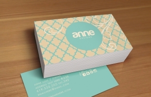 Anne double sided business card