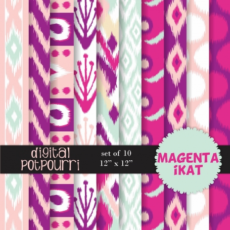 Magenta iKat Digital Papers