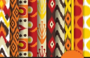 Traditional iKat Digital Papers