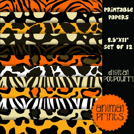 Animal prints Digital Papers