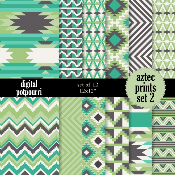 Download Aztec set 2 Digital Papers 