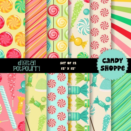 Candy shoppe Digital Papers