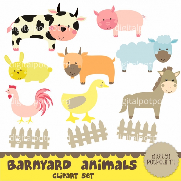 Download Barnyard animals Clip Art 