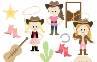 Cowgirl Clip Art