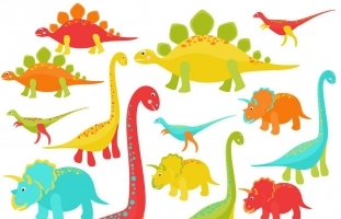 Dinosaurs Fun Clip Art