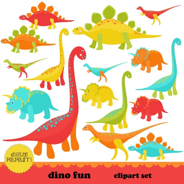 Download Dinosaurs Fun Clip Art 