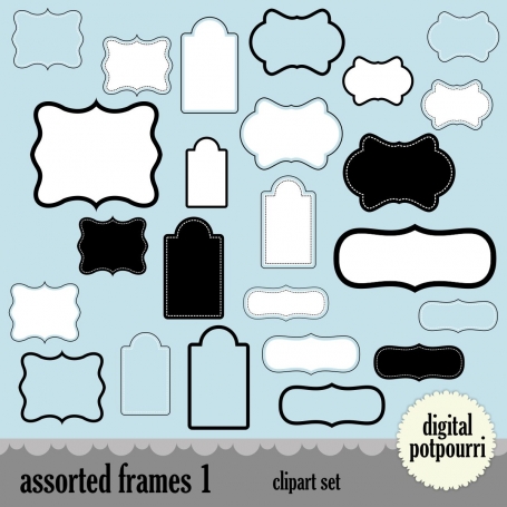 Assorted Frames Clip Art 1