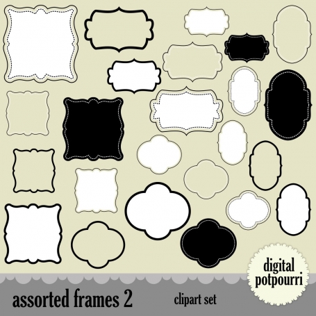 Assorted Frames Clip Art 2