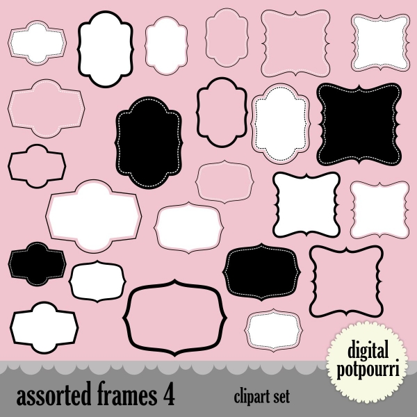 Download Assorted Frames Clip Art 4 