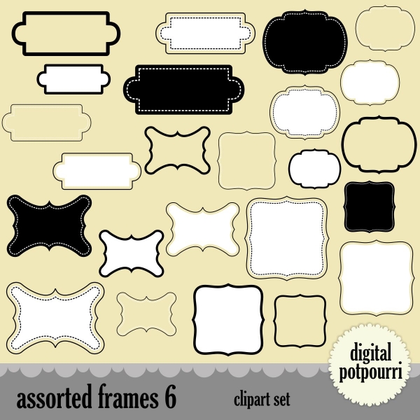 Download Assorted Frames Clip Art 6 