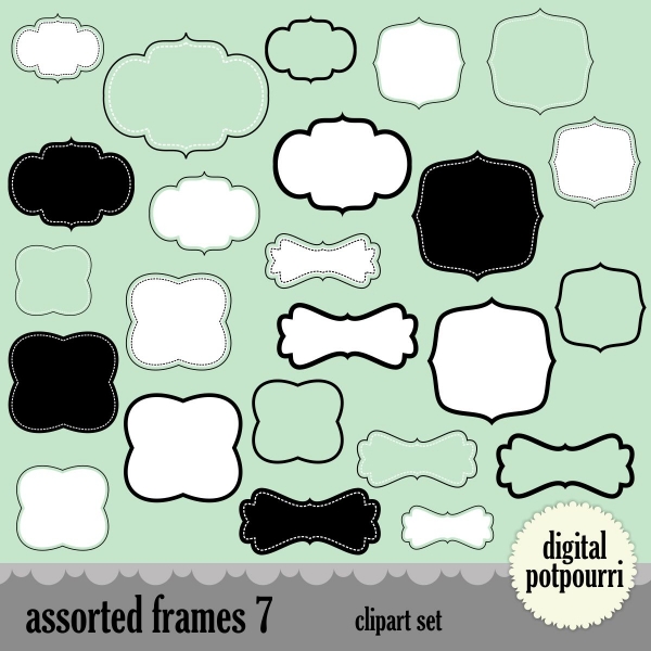 Download Assorted Frames Clip Art 7 