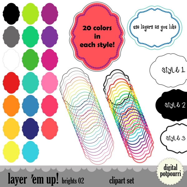 Download Layer em up Bright Frames II 