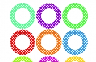 Round Polka Frames