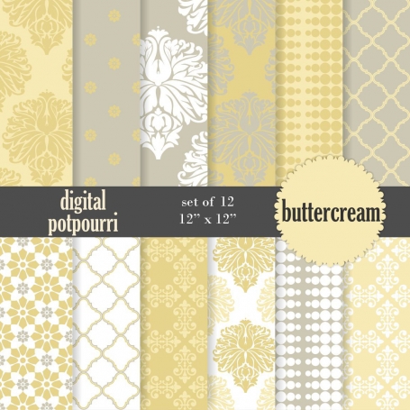 Buttercream Digital Papers