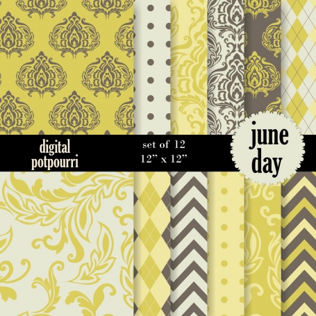 June Day Digital Papers 