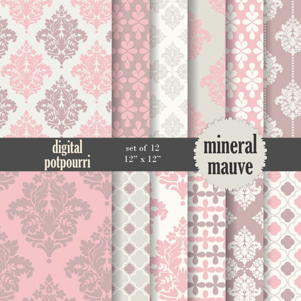 Download Mineral Mauve Digital Papers  