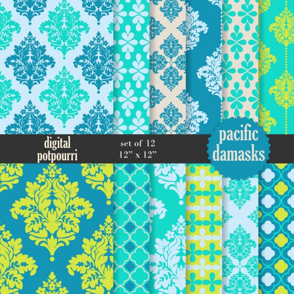 Download Pacific Damasks Digital Papers  