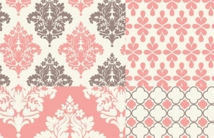 Pink Frost Digital Papers