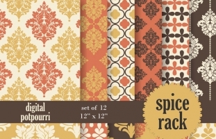 Spice rack Digital Papers 