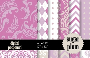 Sugarplum Digital Papers