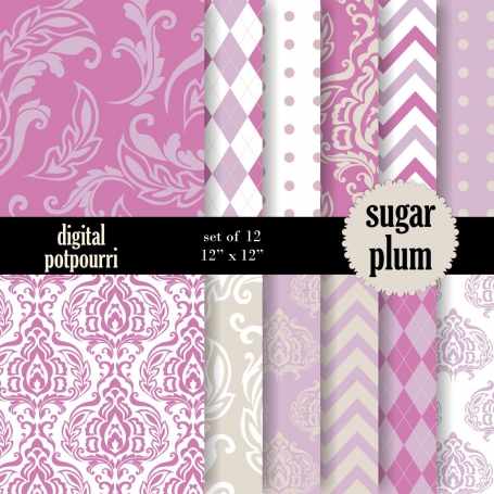 Sugarplum Digital Papers