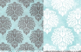 Icy blue shabby chich Digital