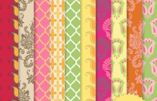 Indian summer Digital Papers