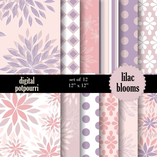 Download Lilac blooms Digital Papers 