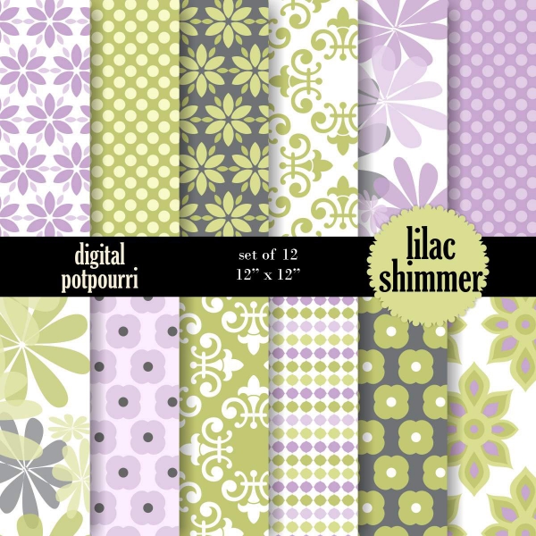 Download Lilac shimmerDigital Papers 