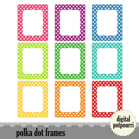 Polka rectangle Frames 